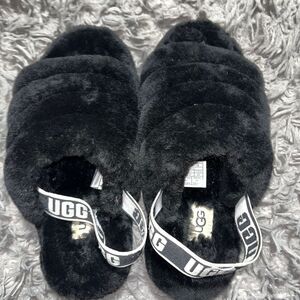 UGG Black Cozy Slippers